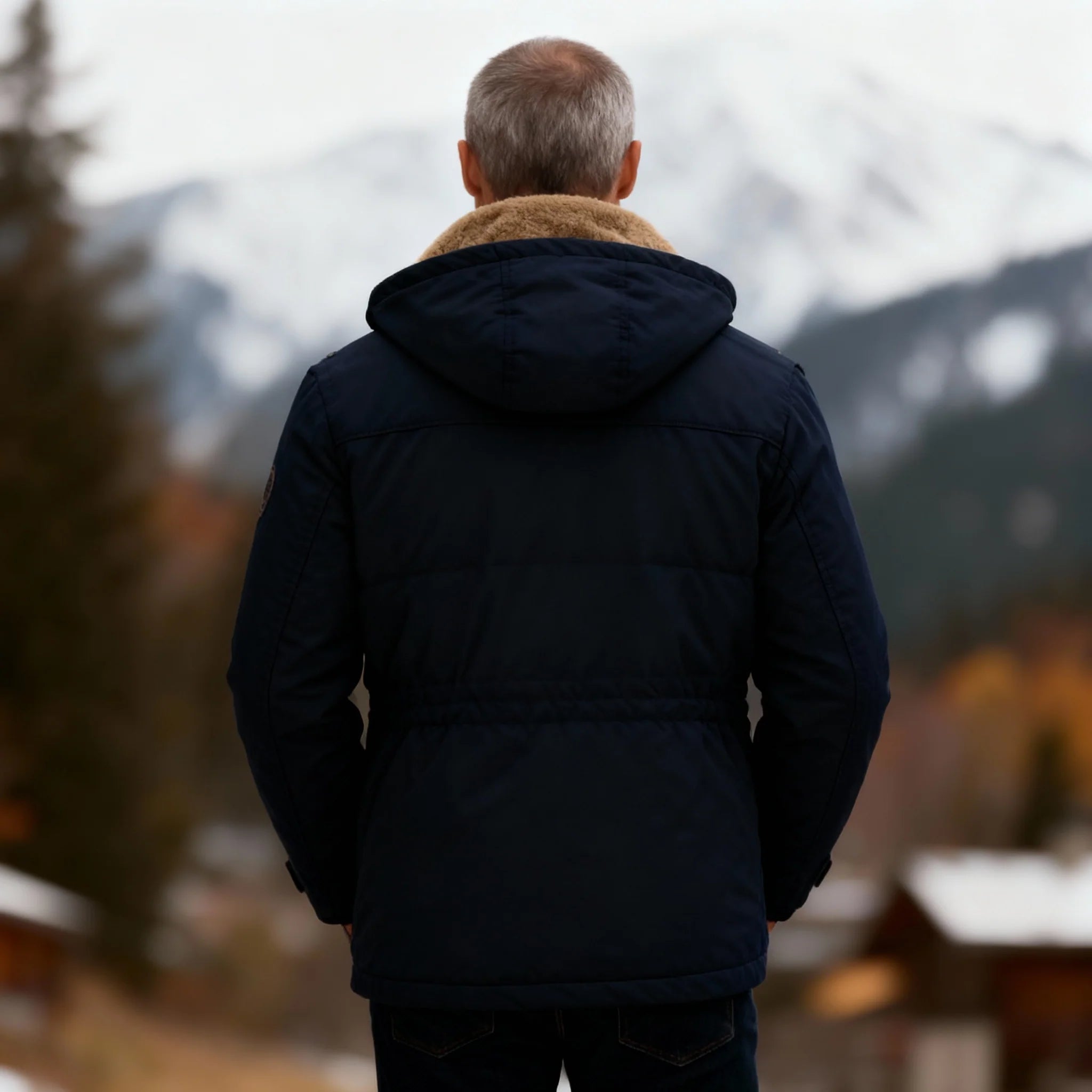 Pär | Strukturerad vattenresistent utility-vinterjacka