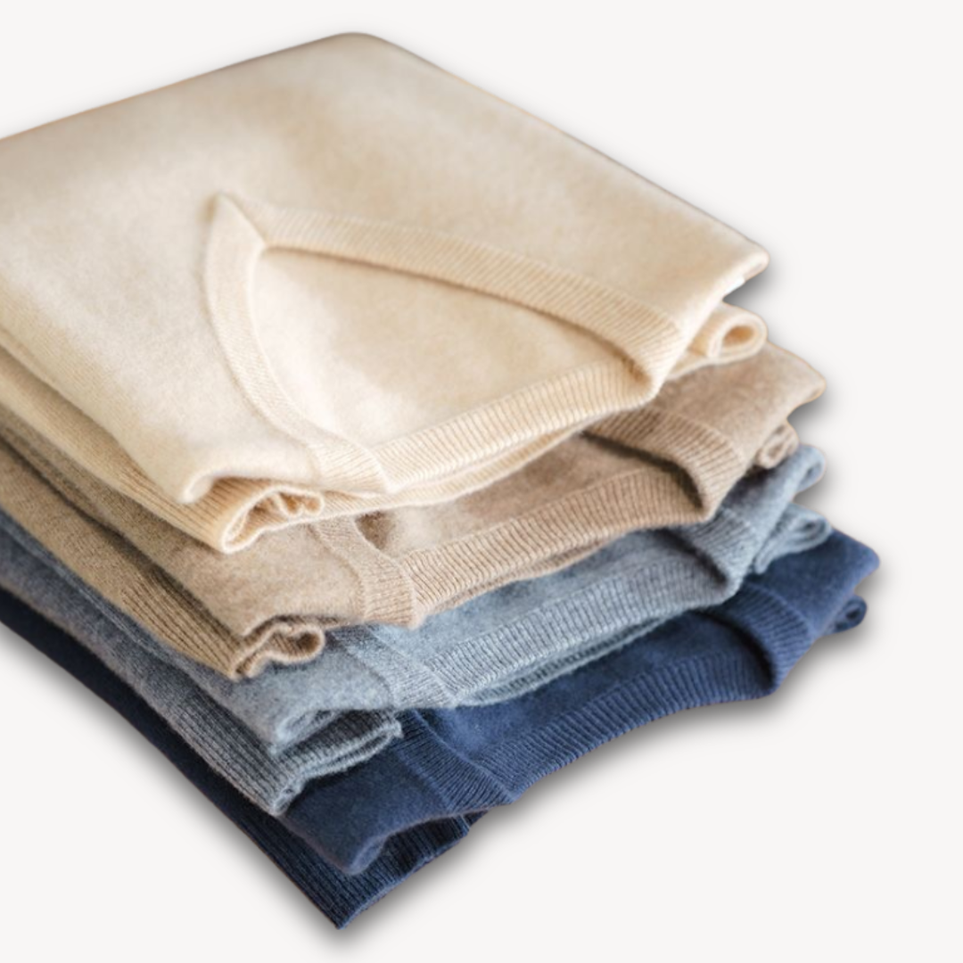 Jasper | Elegant V-Ringad Kashmirtröja för Herrar