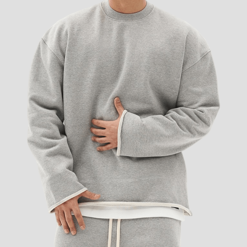 Bror | Mode enfärgad löst sittande sweatshirt