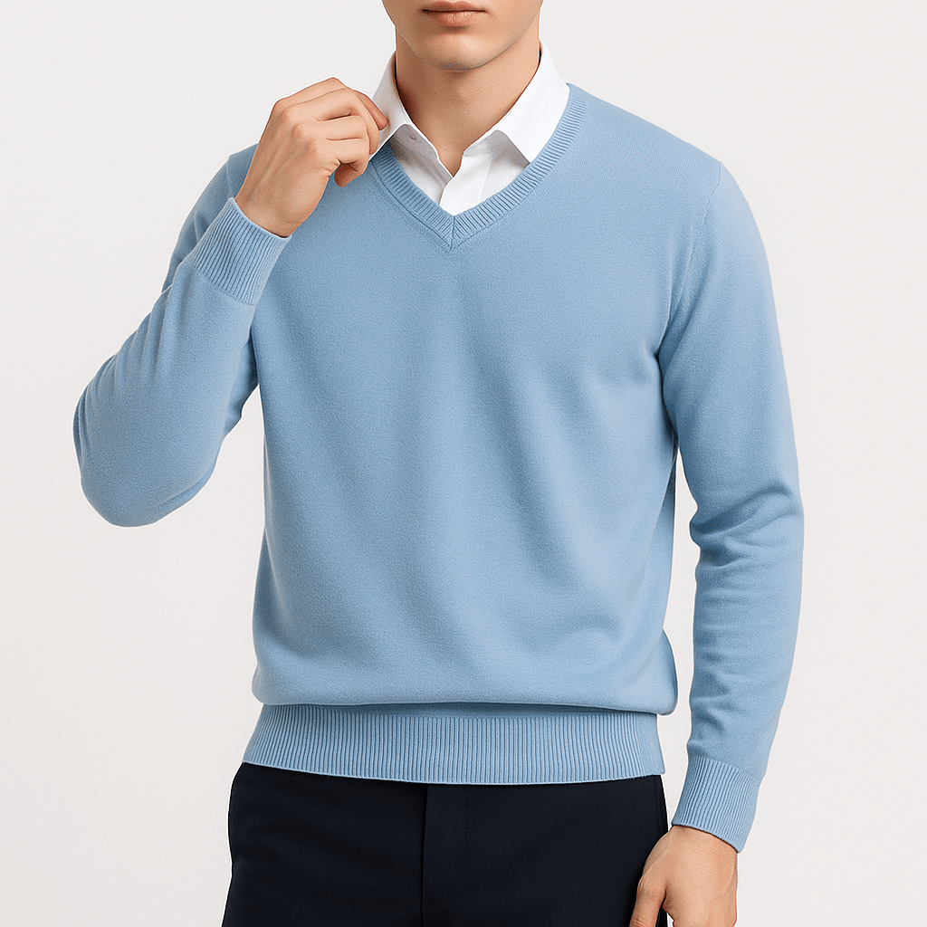 Kalle | Elegant v-ringad sweater
