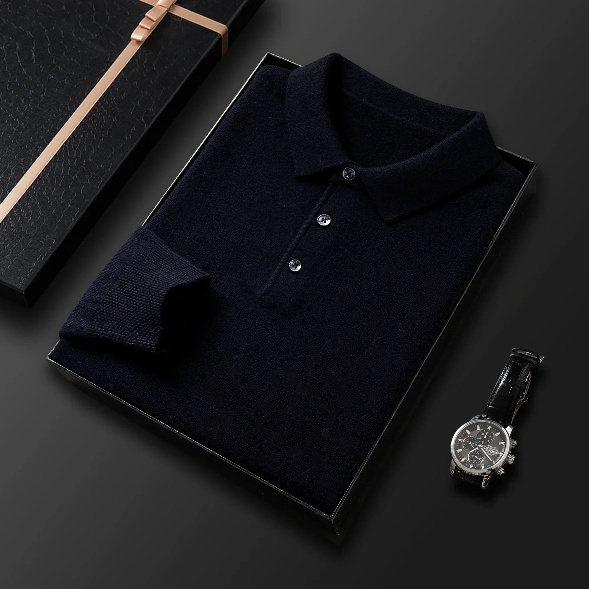 Blasius | Högkvalitativ herrpolo sweater