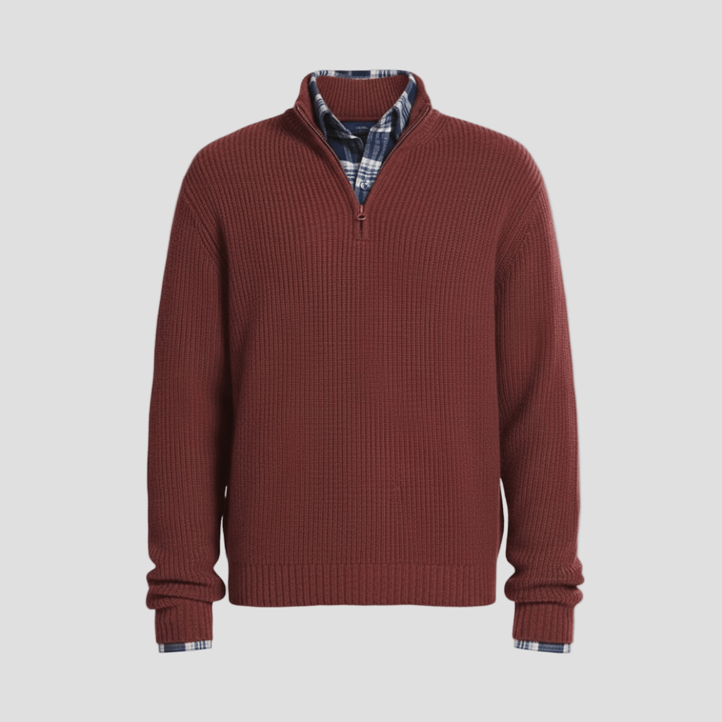 Ruben | Business-casual kashmirsweater med dragkedja