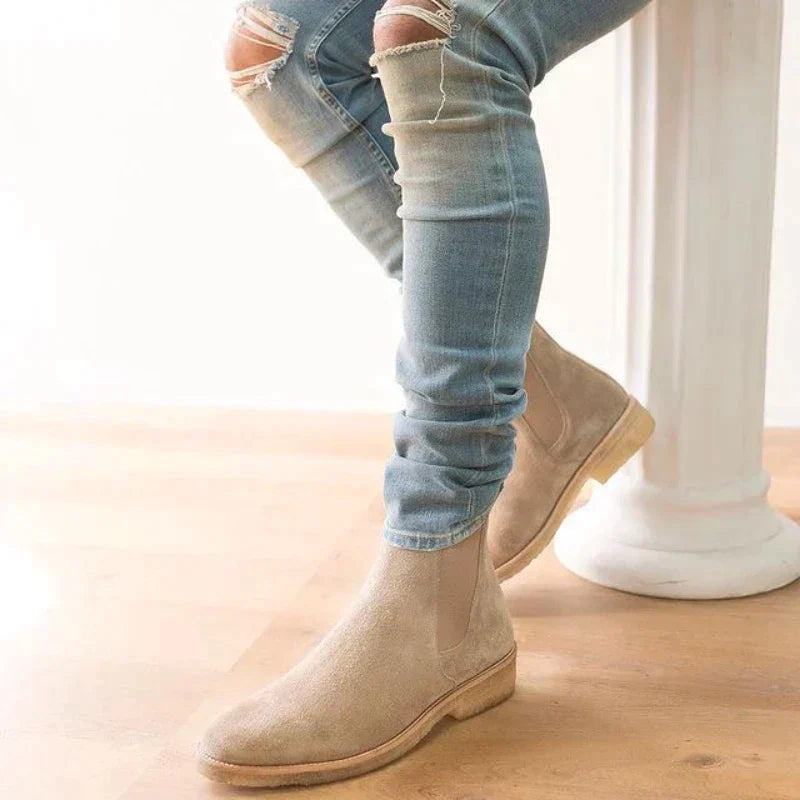 Göran | Chelsea Stövlar i Mocka för Herrar