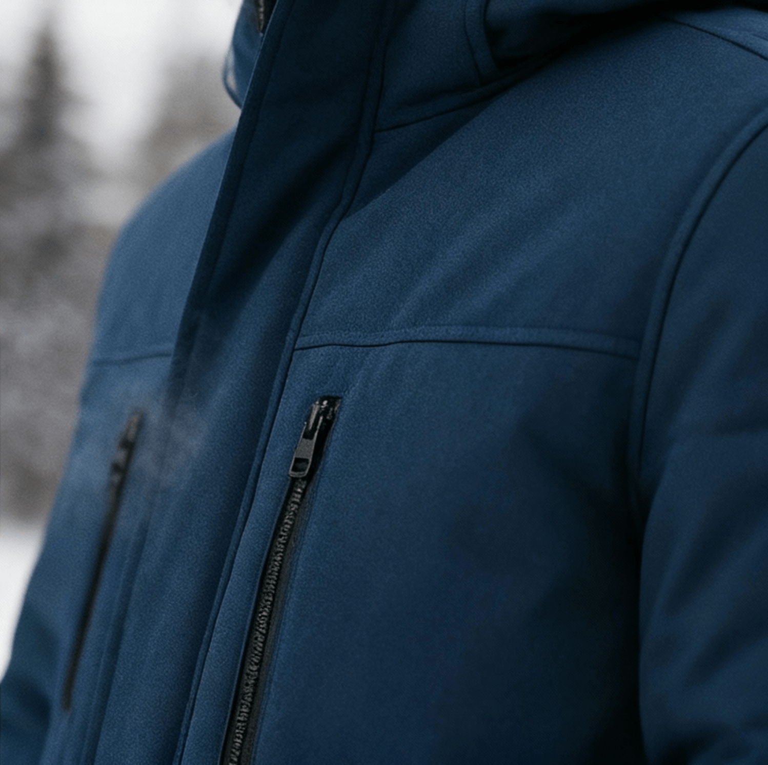 Herr kort parka vinterjacka