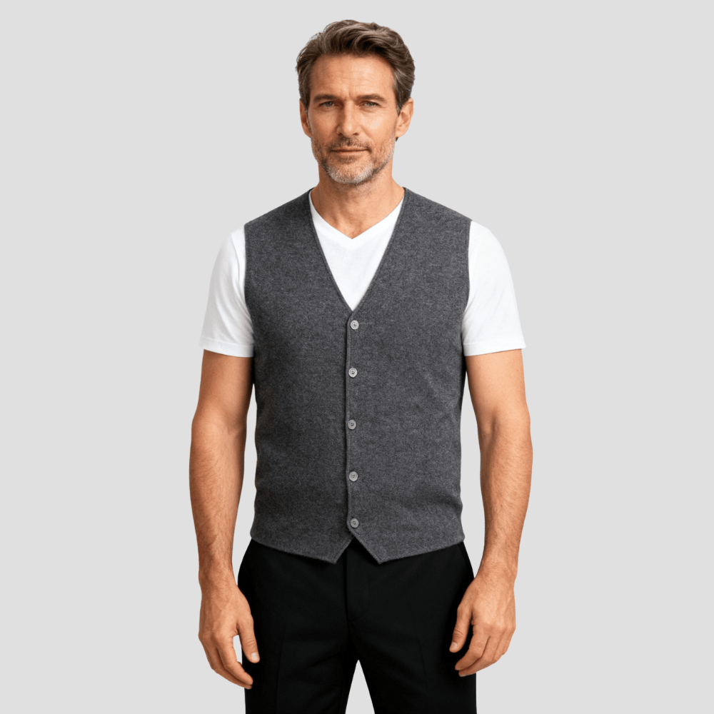 Oscar | Klassisk Button-Front Kashmir Cardigan