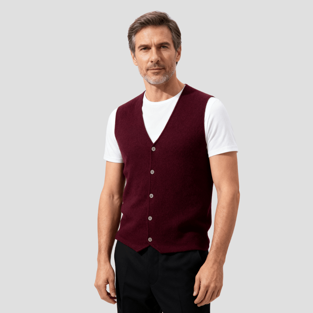 Oscar | Klassisk Button-Front Kashmir Cardigan