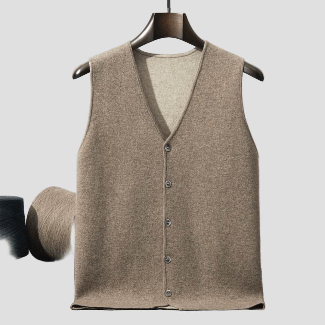 Oscar | Klassisk Button-Front Kashmir Cardigan