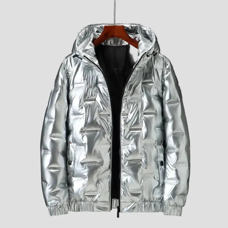 Sebastian | Quiltad Dun Vinterjacka med Huva och Vattenavvisande Yta