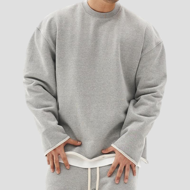 Bror | Mode enfärgad löst sittande sweatshirt