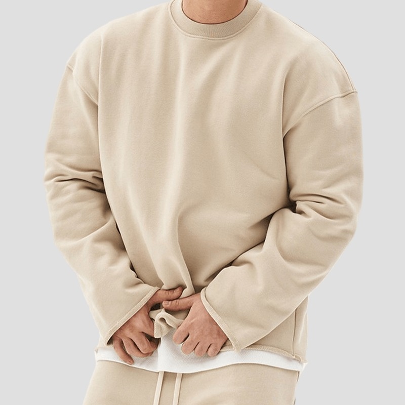 Bror | Mode enfärgad löst sittande sweatshirt