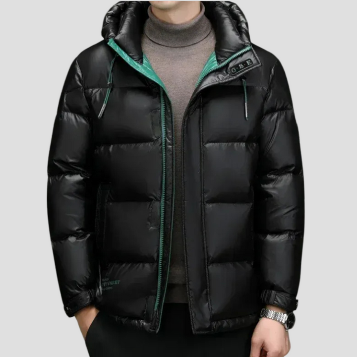 Albin | Dun Vinterjacka med Huva och Vattenavvisande Material