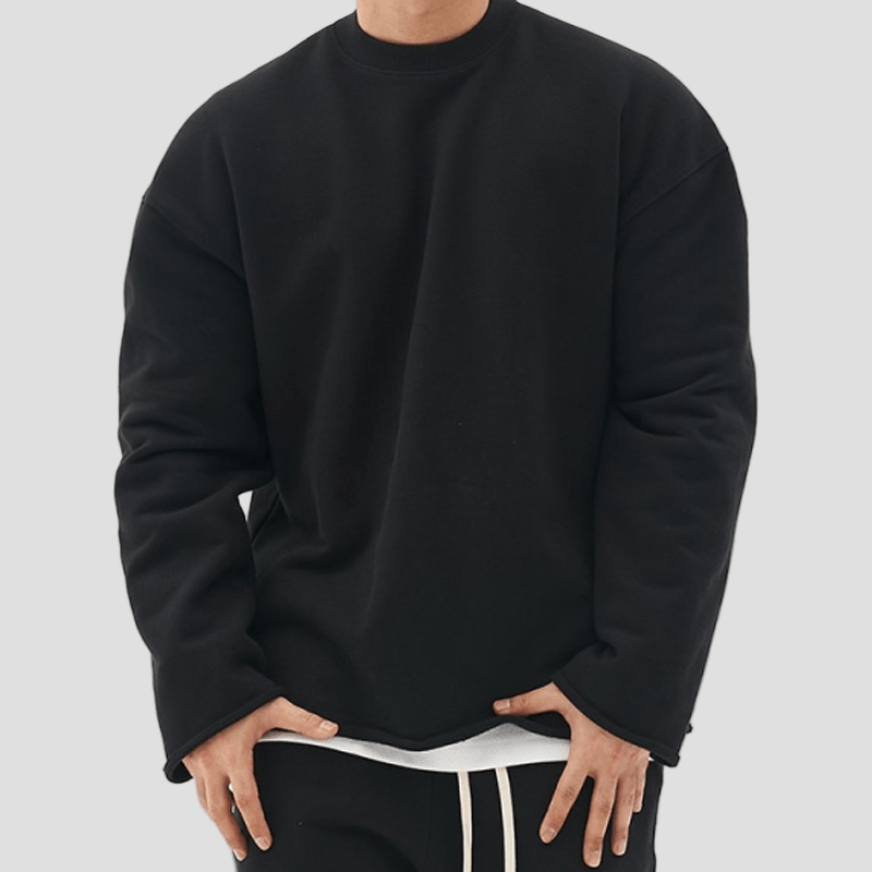 Bror | Mode enfärgad löst sittande sweatshirt