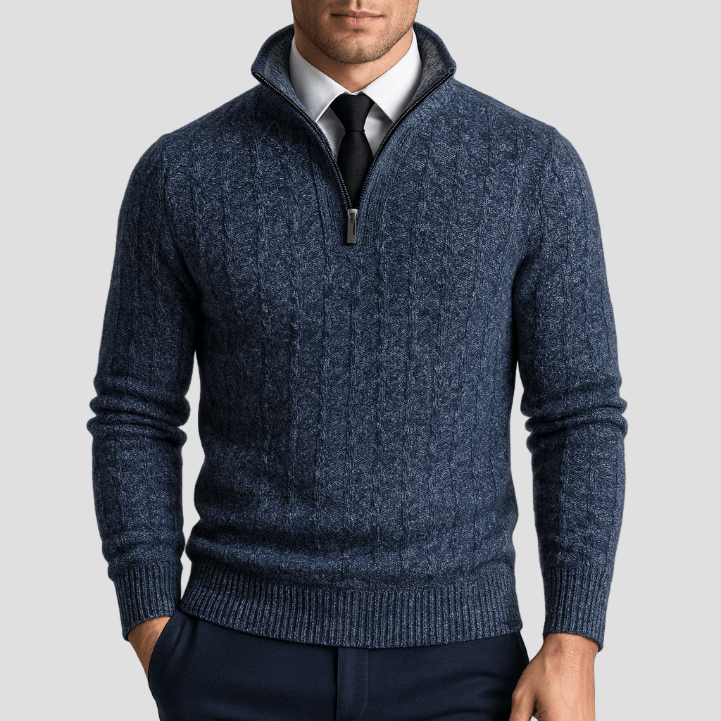 Sebastian | Mysig kabelstickad sweater