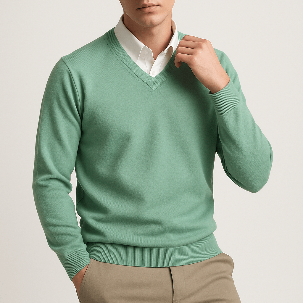 Kalle | Elegant v-ringad sweater