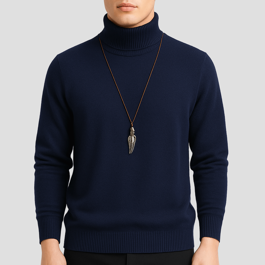 Lukas | Mysig turtleneck stickad sweater