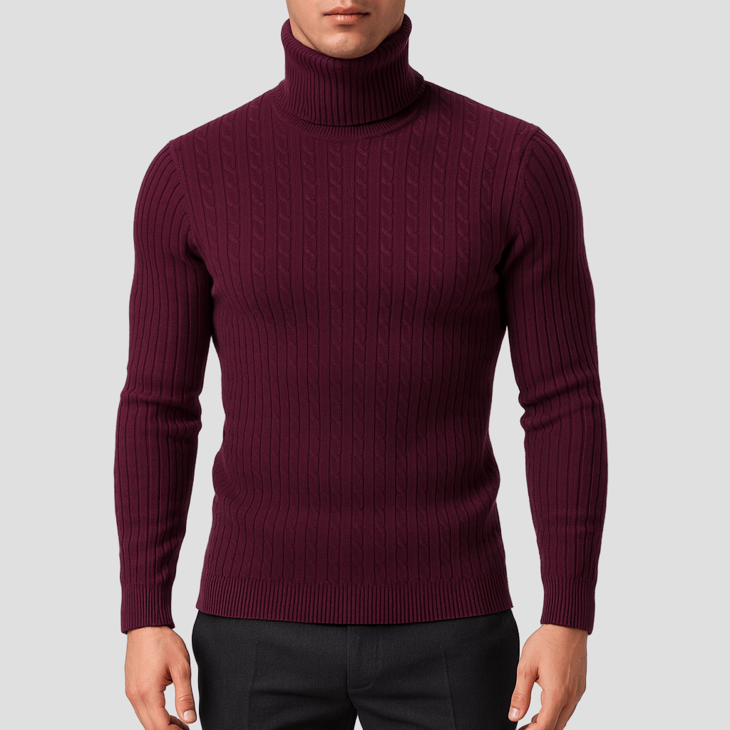 Olle | Mysig turtleneck ullsweater
