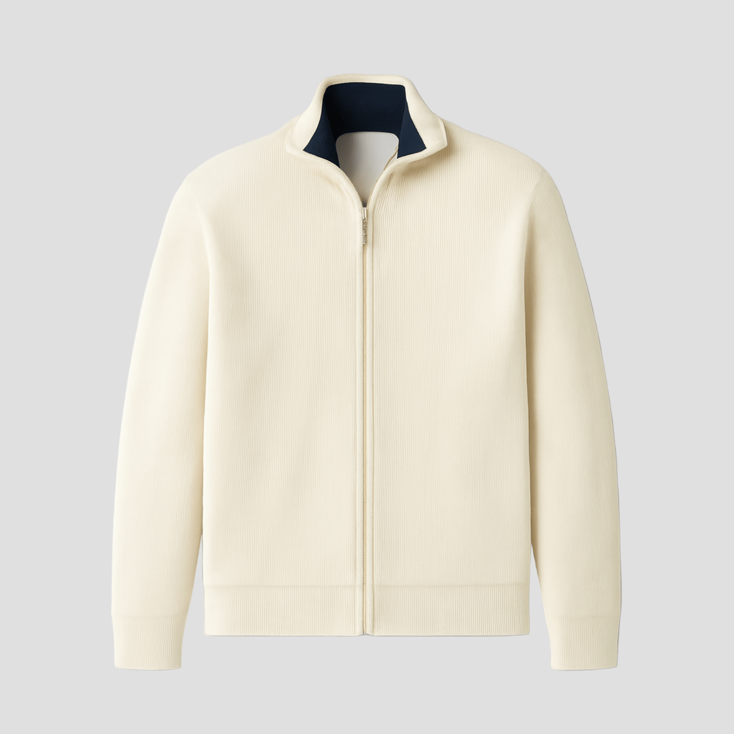 Måns | Mysig stickad zip sweater