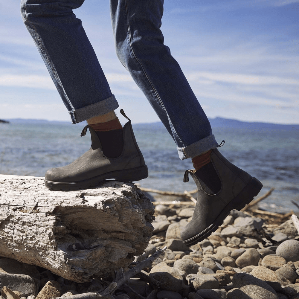 Måns | Läder chelsea-Stövlar