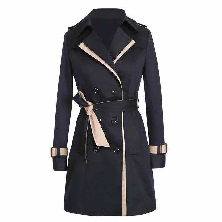 Astrid | Dam Elegant Lång Trenchcoat